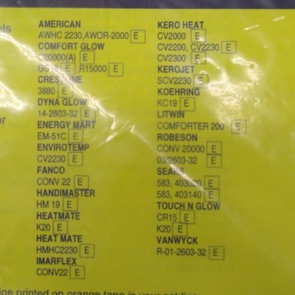 21st Century Kerosene Heater Wick Number 129 Fiberglass Made In USA NIB - Picture 3 of 9